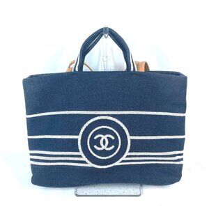 CHANEL A92240 Denim CC CC Mark 2WAY Tote Bag Shoulder Bag Hand Bag Shoulder Bag